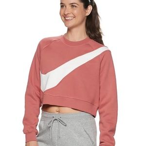 Women's Nike Sportswear Swoosh Fleece Crop Sweatshirt